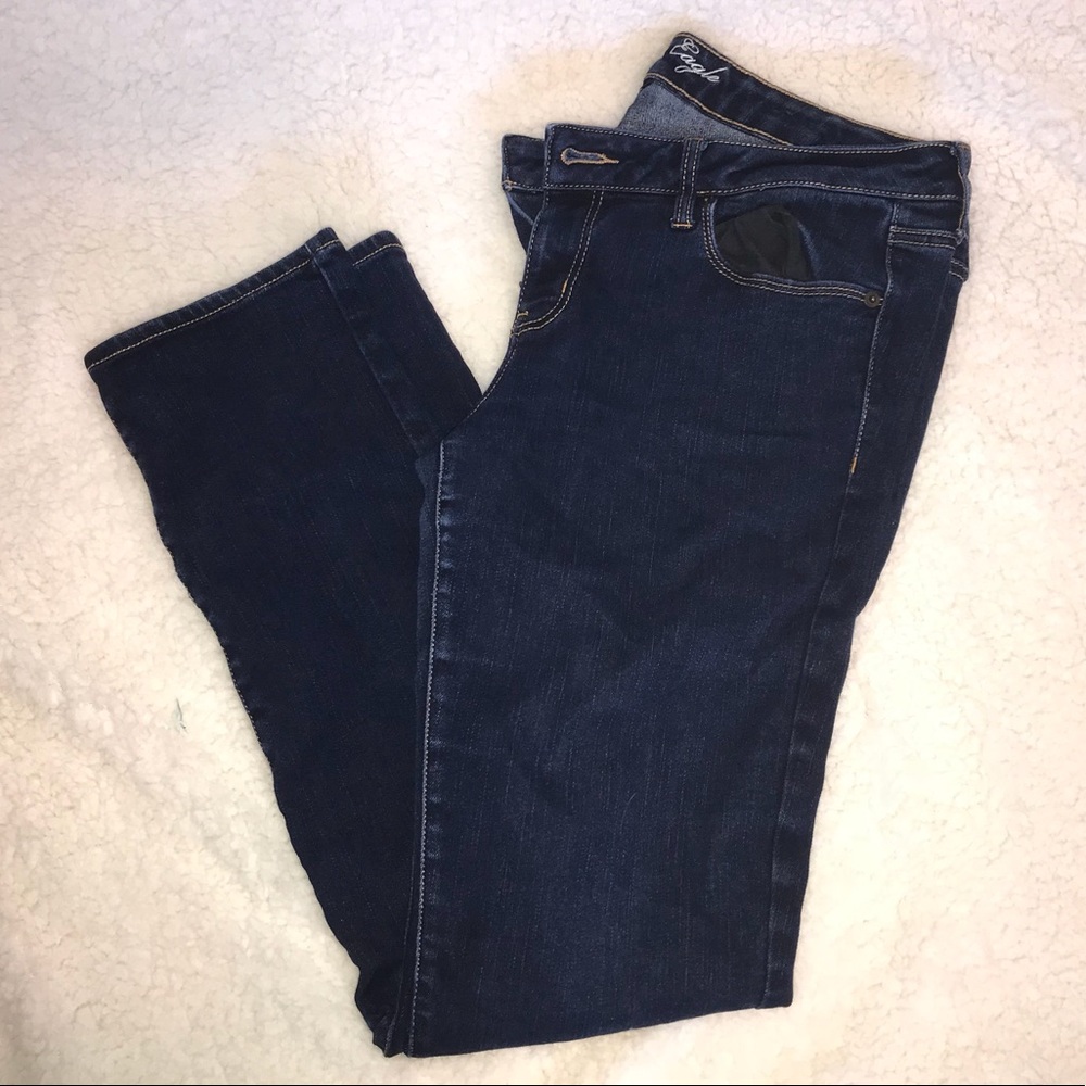 American Eagle dark skinny jeans